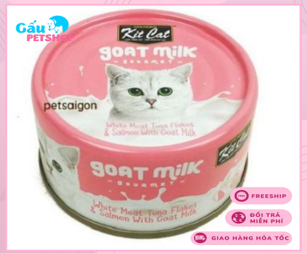 Pate sữa dê KitCat cho mèo lon 70g