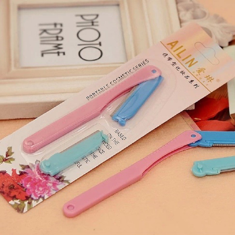Bộ Dao Cạo, Tỉa Lông Mày Tóc Mái 2 Lưỡi