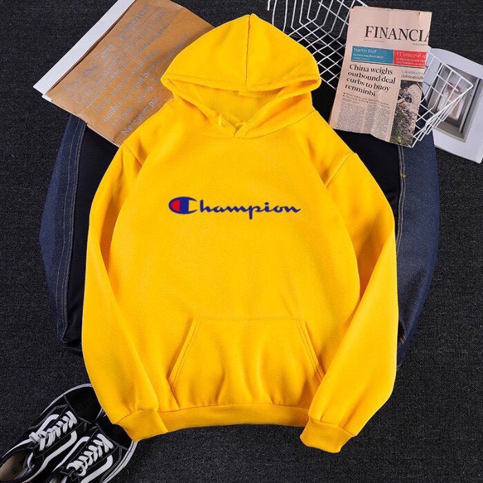 [Hoàn Tiền 15%] Áo Hoodie Nam Nữ Nỉ Bông Hình Champion Nam Nữ Unisex