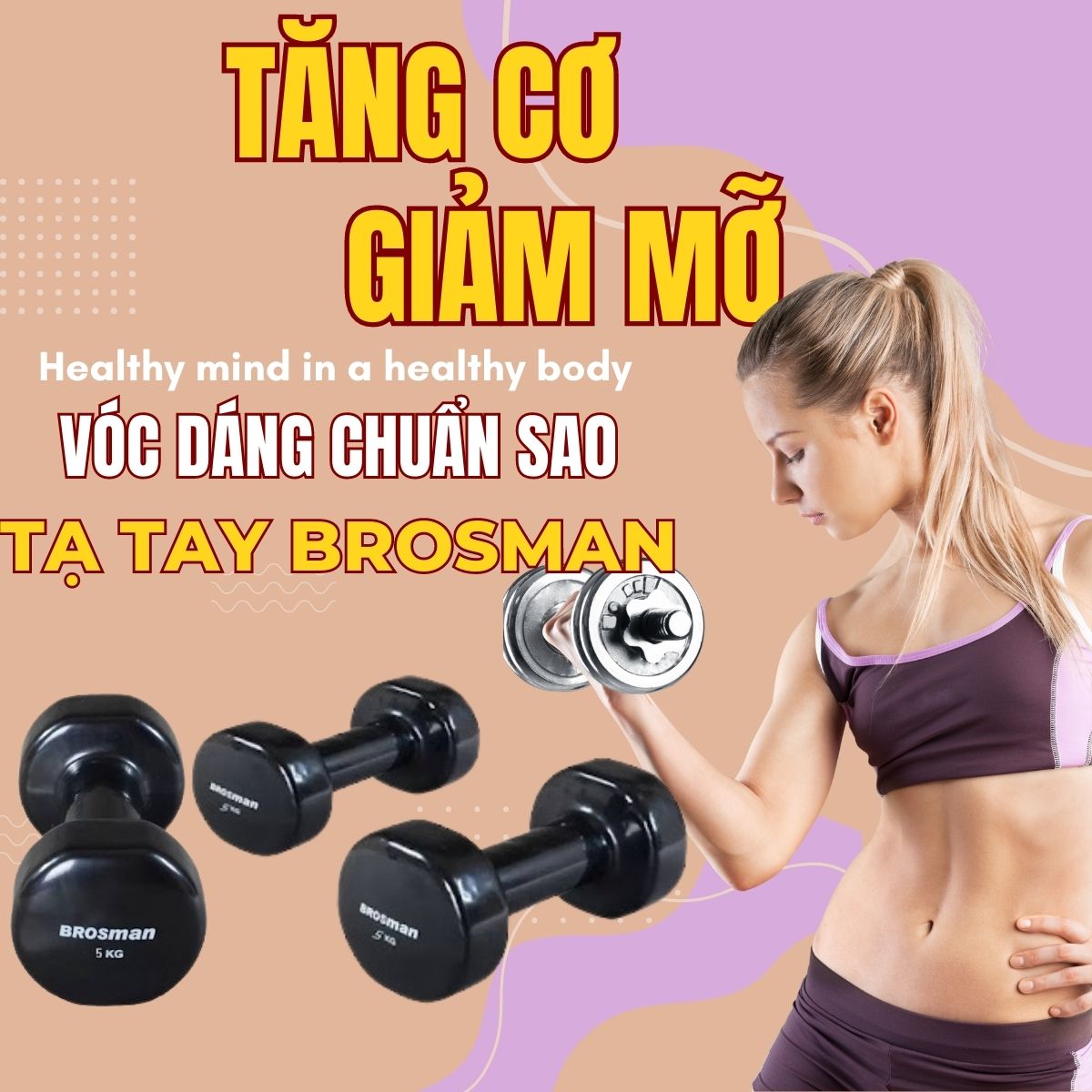 Tạ tay Brosman 8 Kg