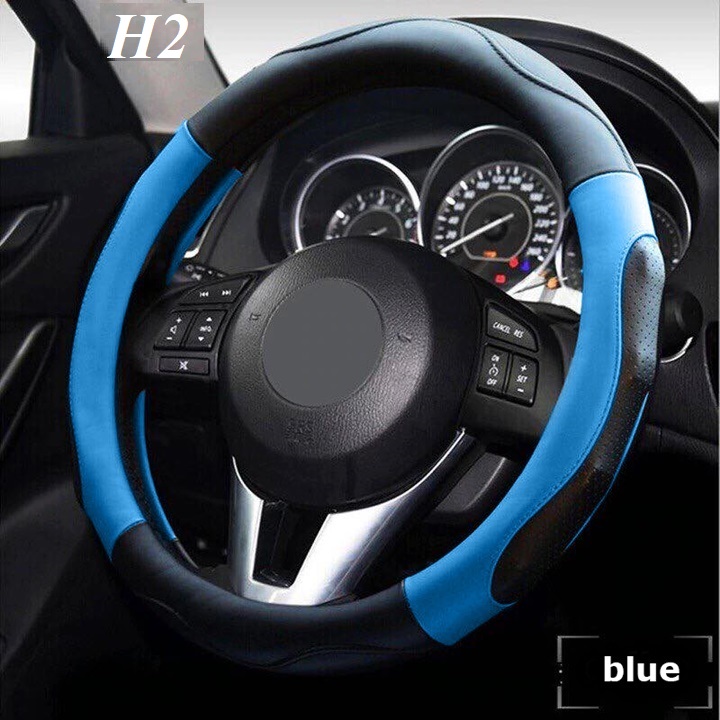Bọc vô lăng CAO CẤP, bao da tay lái, bọc tay lái bằng da xe Huyndai Toyota Kia Ford Suzuki Honda Merce Chevrolet Mitsu Nissan