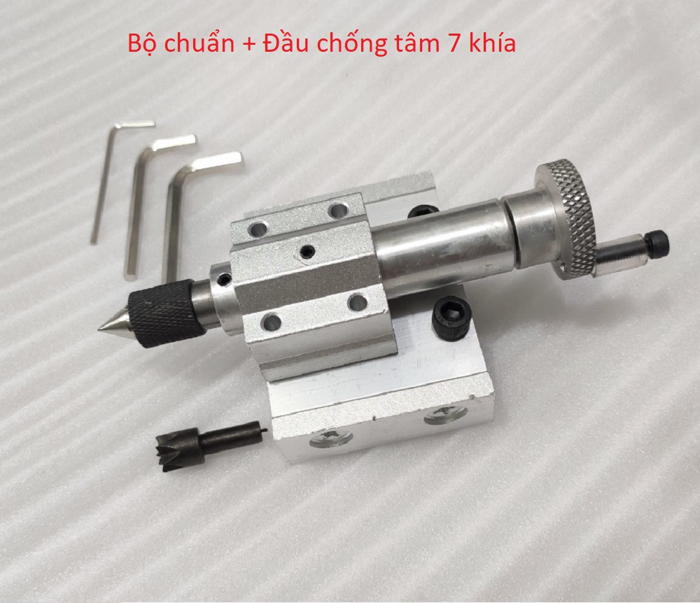 Bộ chống tâm chế máy tiện mini
