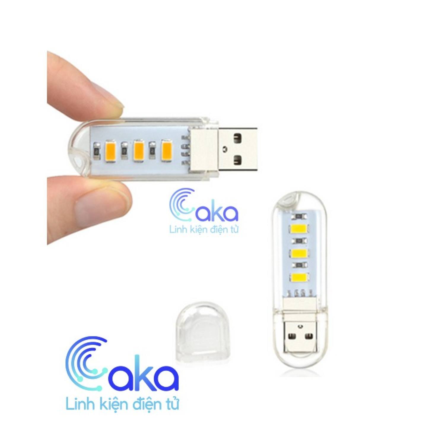 Đèn USB LED siêu sáng 3led 8 Led nhỏ gọn