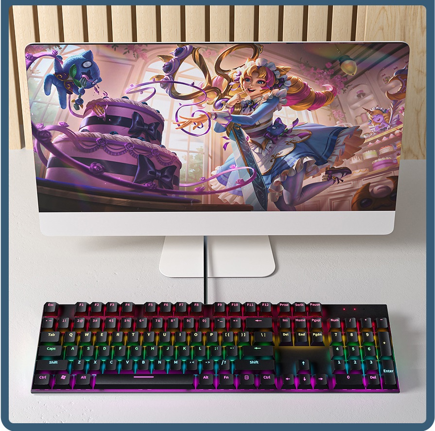 Bàn phím cơ Gaming A800 - Black - LED RBG (RED Led Blue/ Brown/ Red switch)