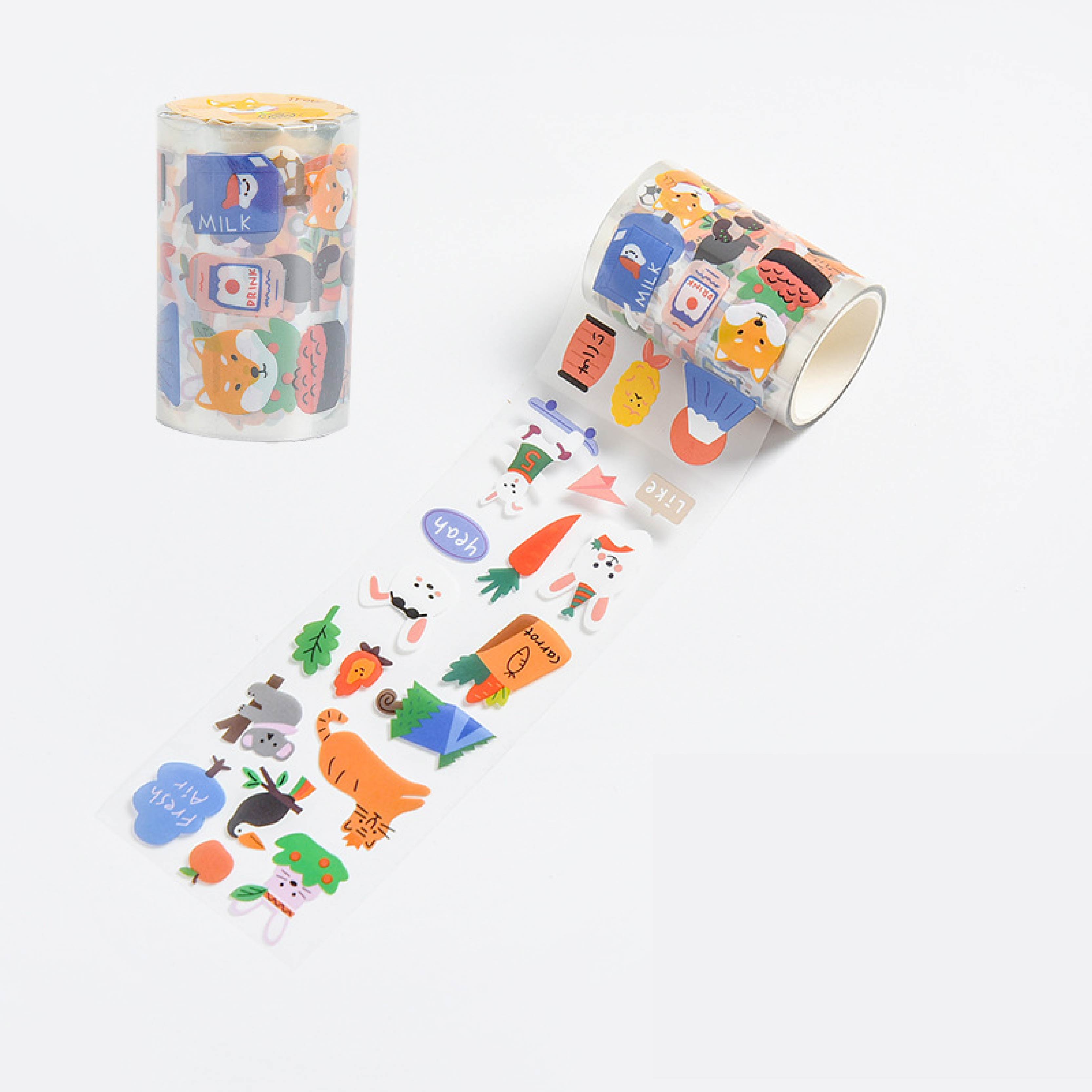 Cuộn tem sticker dài 3m nhiều chủ đề độc đáo