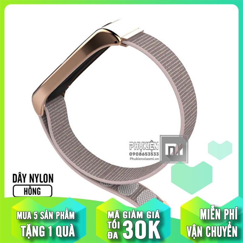 Dây thay thế Nylon mặt kim loại Mijobs cho Xiaomi Miband 3/4