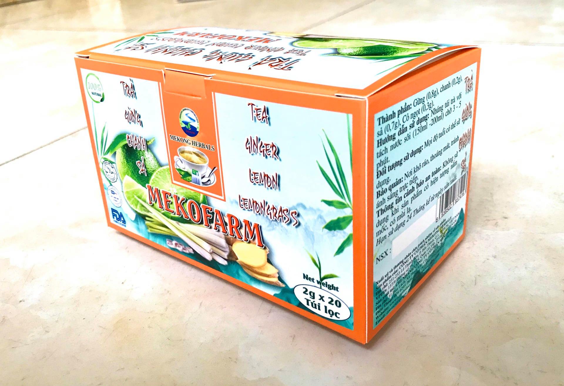 [HCM]TRÀ GỪNG CHANH SẢ COMBO 5 HỘP