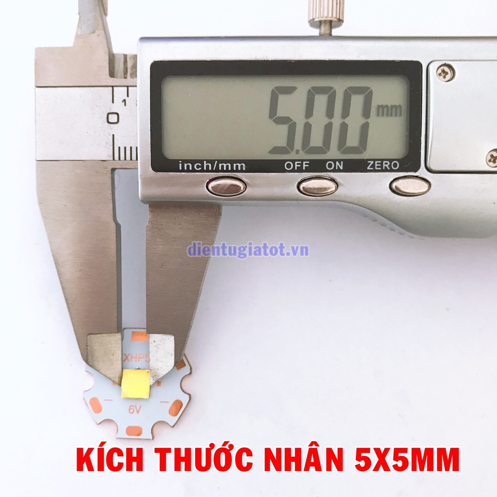 Led Cree XHP50 -2 điện áp 6/12V 18W đế đồng