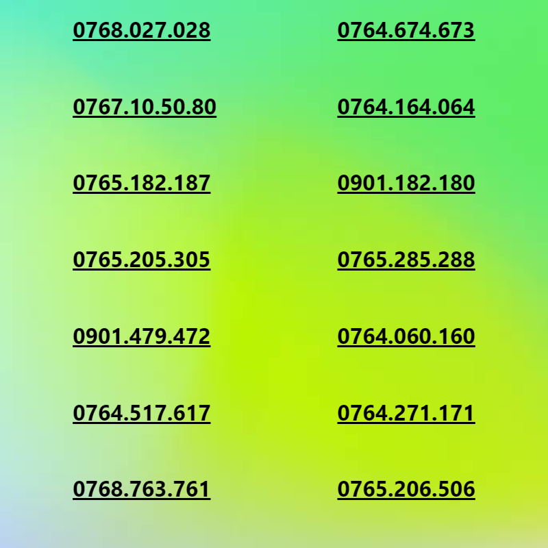 SIM SỐ ĐẸP MOBIFONE