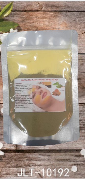 [RẺ VÔ ĐỊCH ] Bột đắp mặt tinh bột nghệ & trà xanh Giảm mụn mờ vết thâm