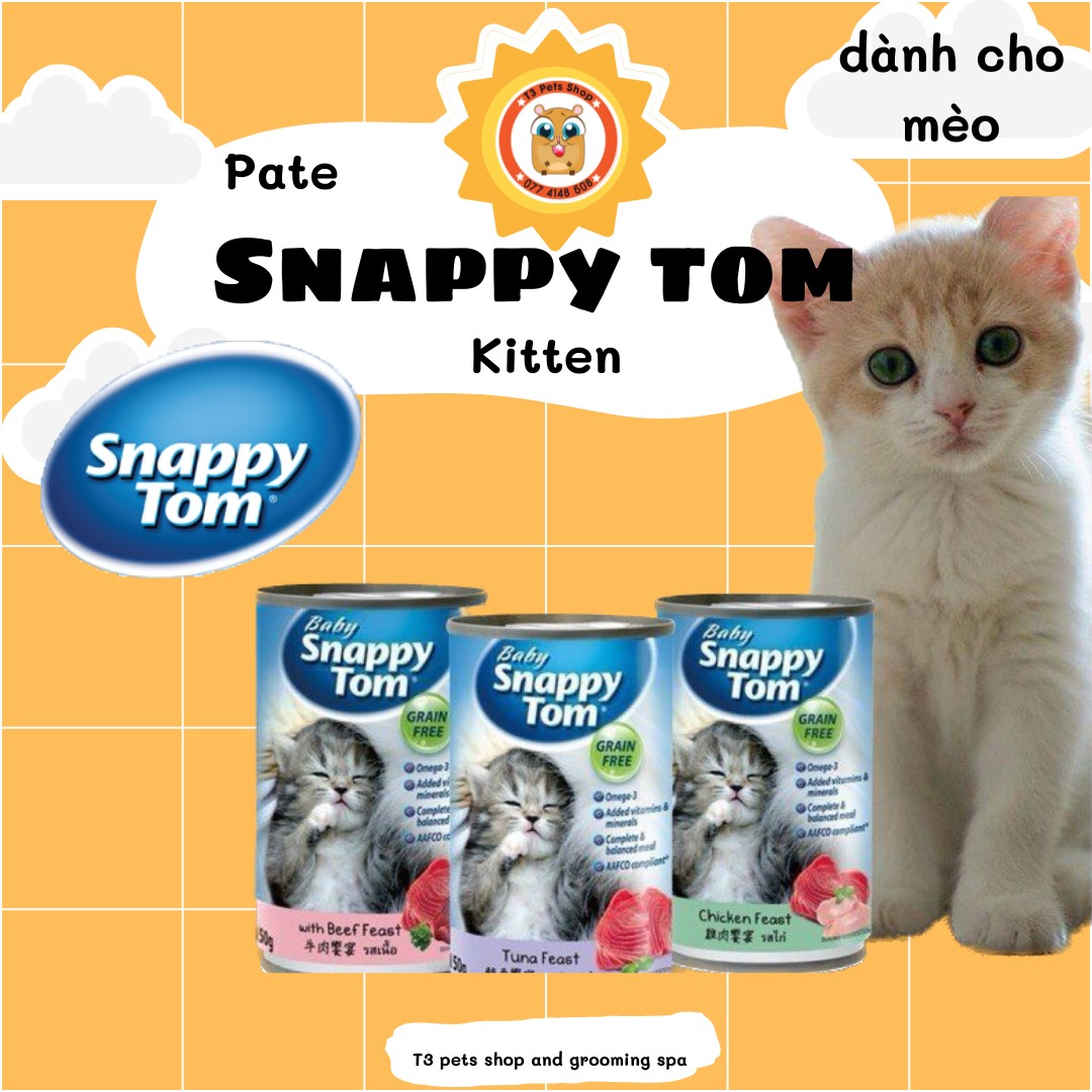 Pate mèo con Snappy Tom 150gr - T3 PETS SHOP