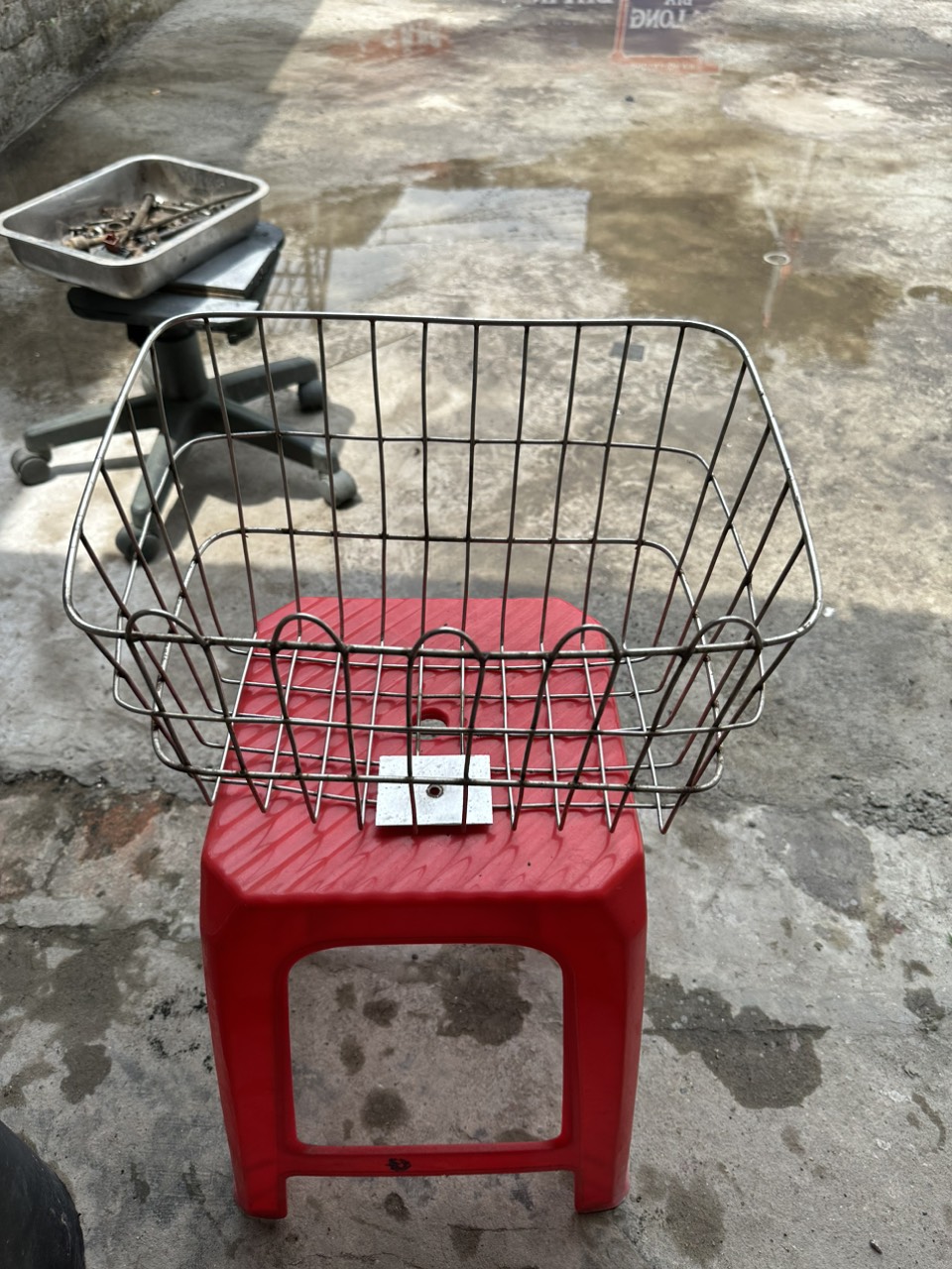 Giỏ xe chaly kèm pass bắt giỏ xe