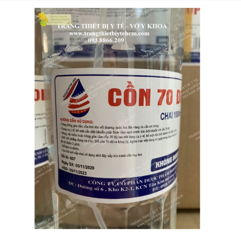 Cồn tuyệt đối 99,5 độ sát trùng, diệt khuẩn