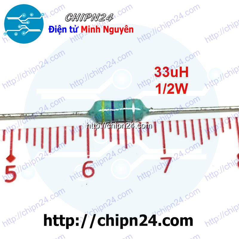 Cuộn cảm vạch 1/2w 33uh dip 0410
