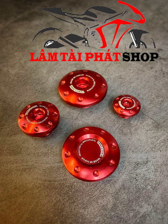 Nắp Chụp Cate , Nắp Mâm Lửa , Ốc Nhớt Takegawa ( Honda. Yamaha )