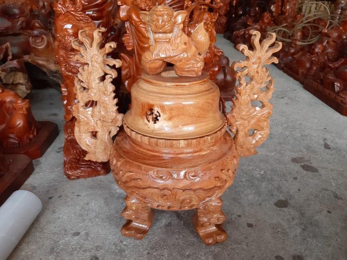 Lư hương gỗ gõ