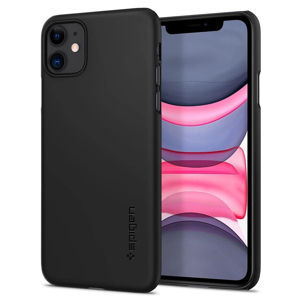 Ốp lưng Spigen Thin Fit màu đen cho iPhone 11 Pro Max / iPhone 11 Pro / iPhone 11