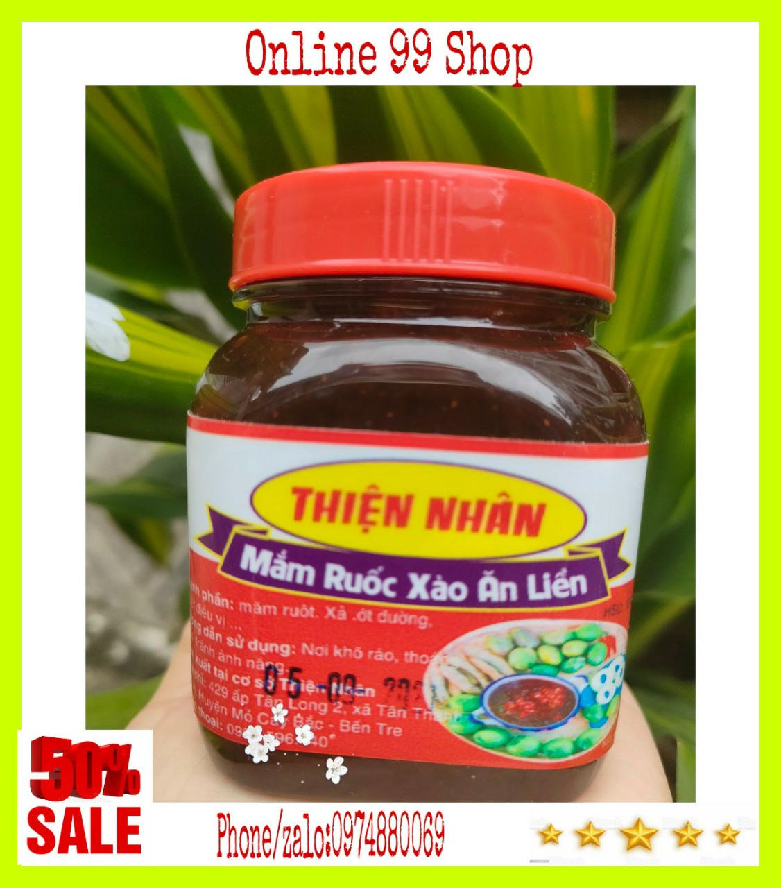 (Freeship) Mắm ruốc xào xả ớt hủ 200gr
