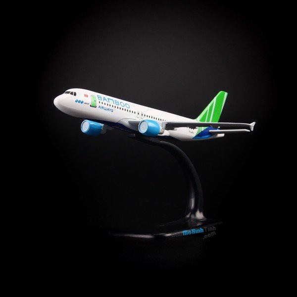 Mô hình máy bay Bamboo Airways Airbus A320 16cm Everfly