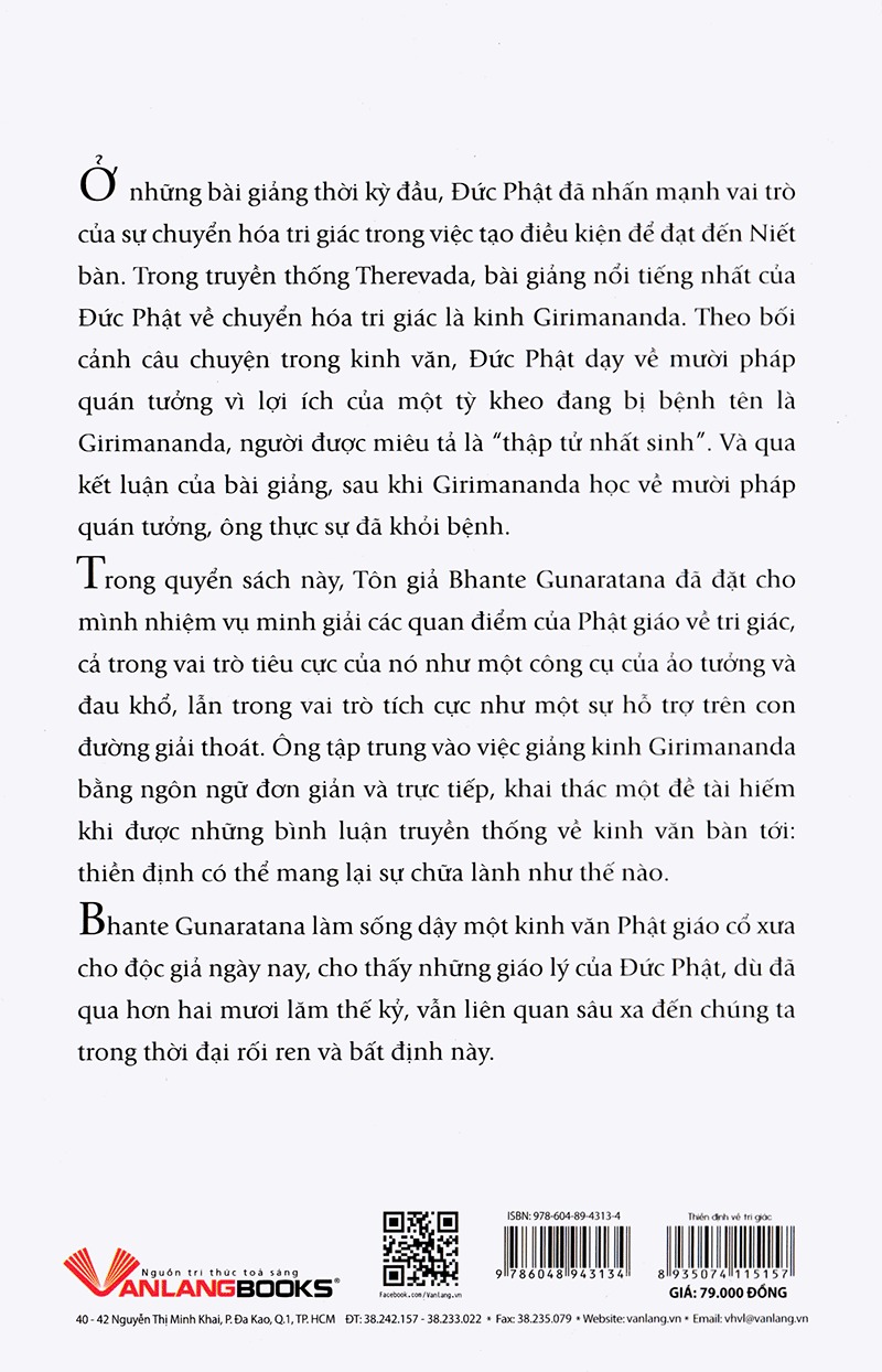 Fahasa - Thiền Định Về Tri Giác (Tái Bản 2018)