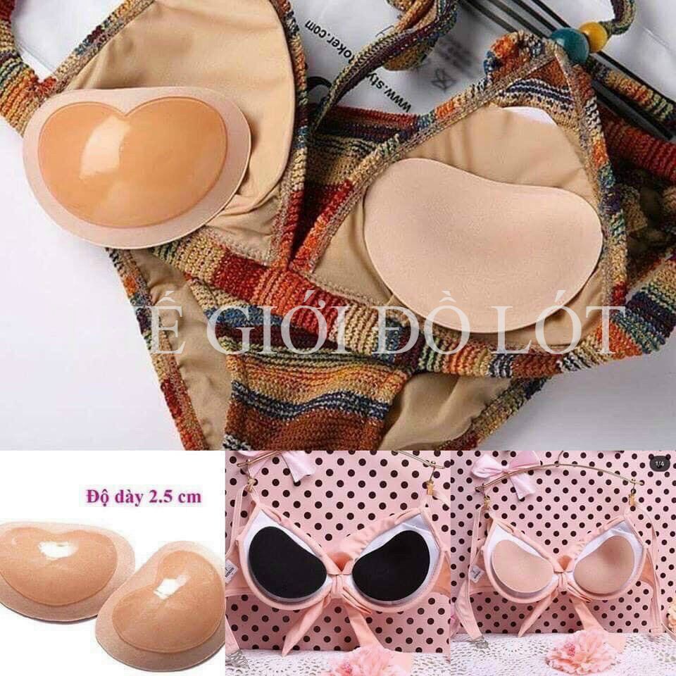 Combo 2 Miếng Đệm Tim Silicon Nâng Ngực dùng được nhiều lần