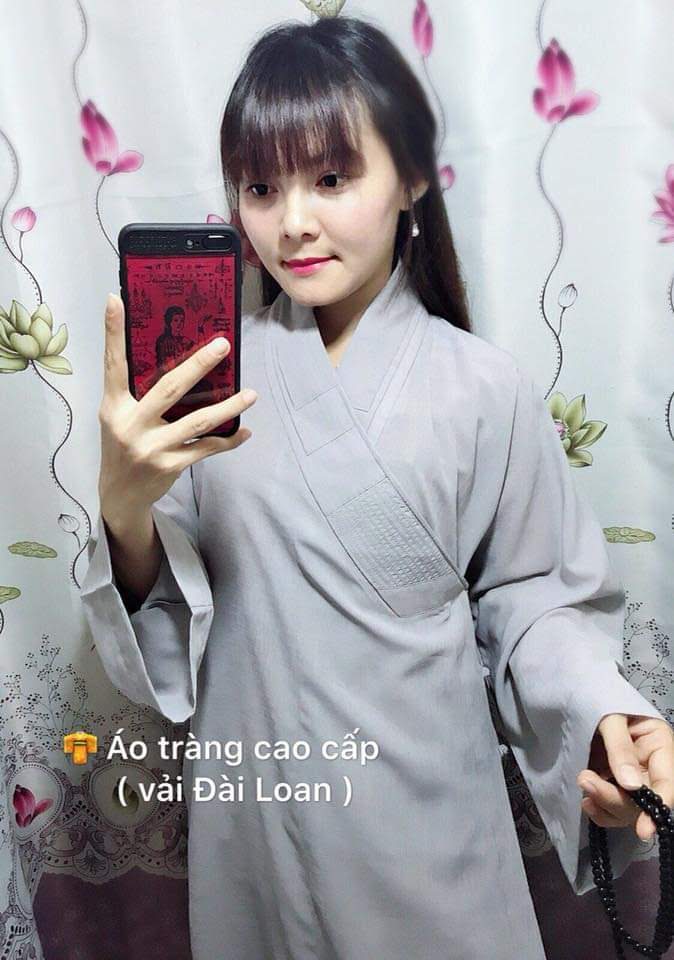 Đồ lam đi chùa # Áo tràng Đài loan (Hàng Nhập)