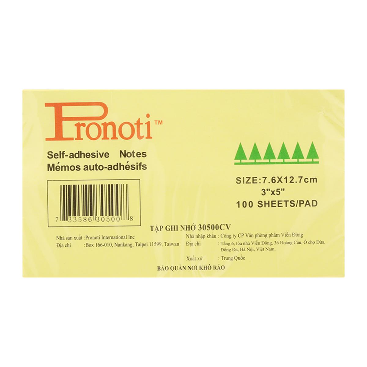 [HCM]Giấy note vàng 3x5 Pronoti 76cmx127cm