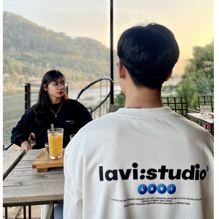 Áo Sweater Form rộng Lavi - Studio nỉ chân cua