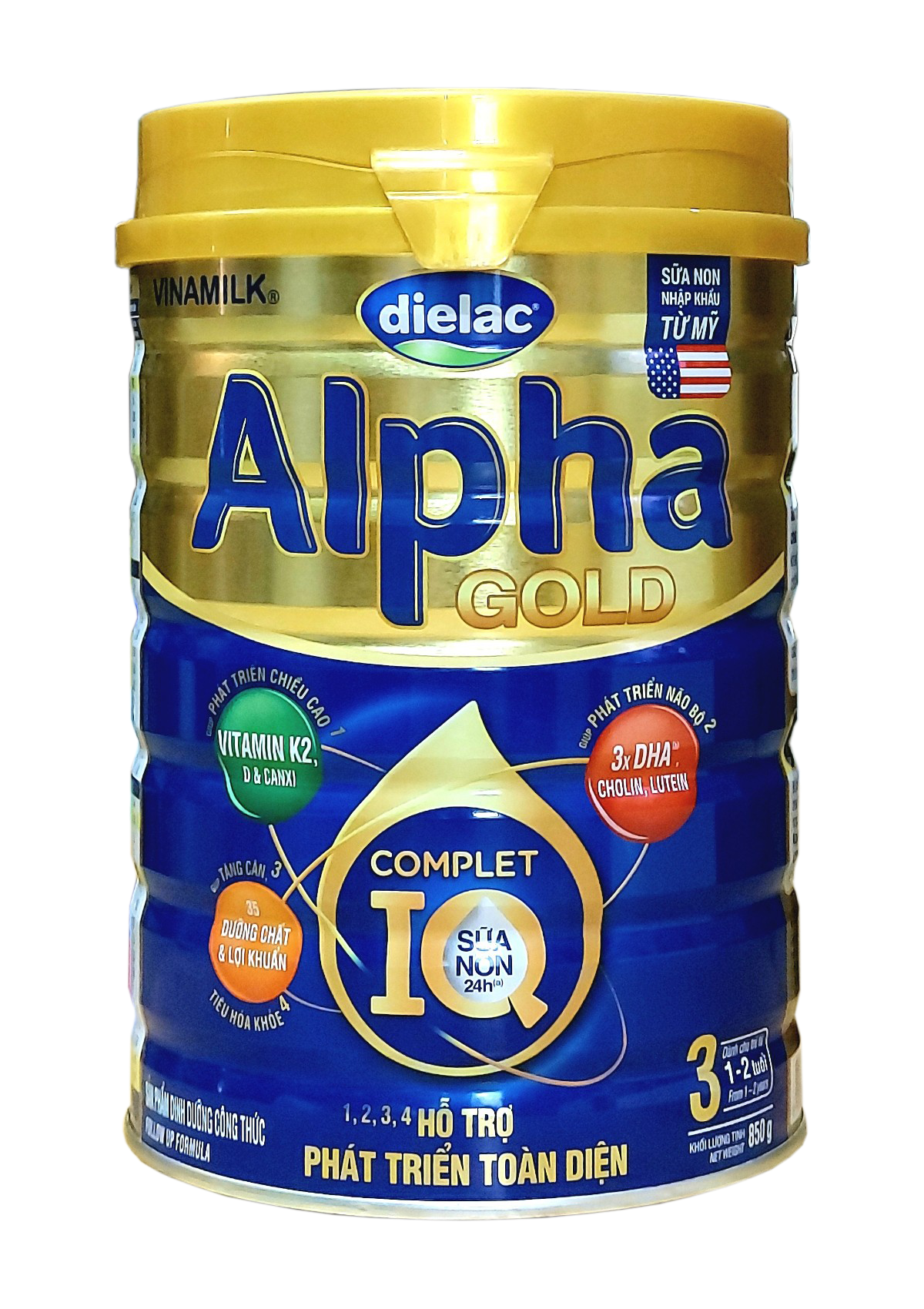 Sữa Dielac Alpha Gold 3 900g [Date mới nhất]