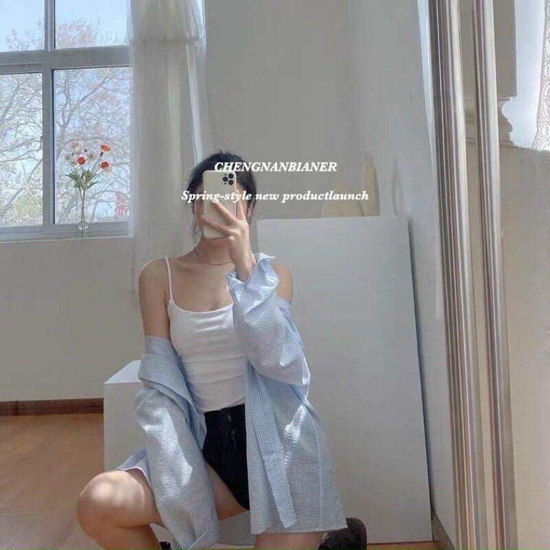 SET SƠ MI TAY DÀI 1 TÚI (KÈM ÁO 2 DÂY)