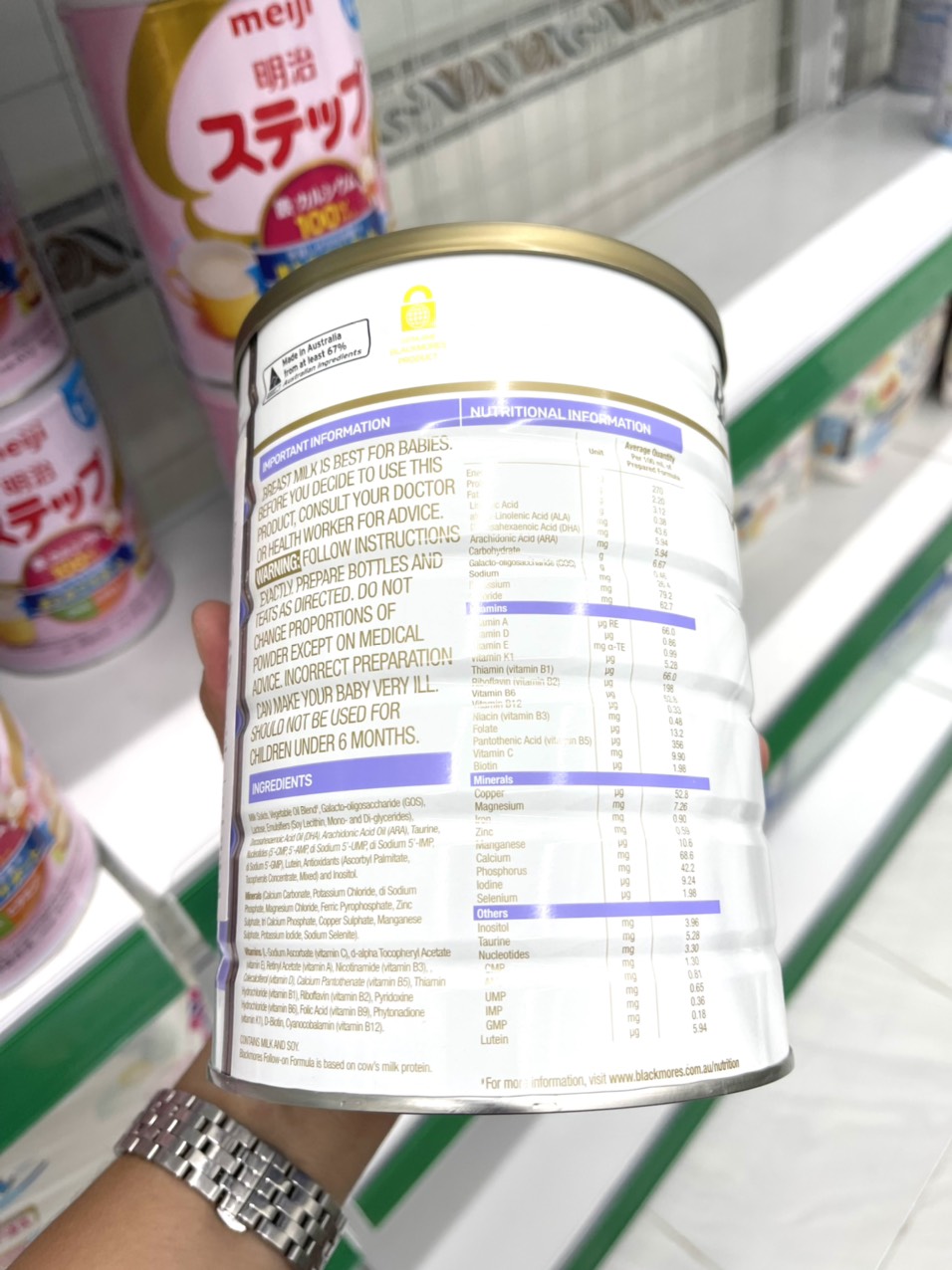 Sữa Bột BLACKMORES Nội Địa Úc số 2 - 900gr
