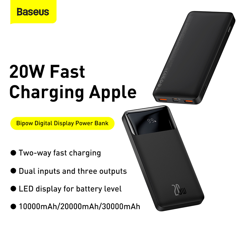 BASEUS Sạc Dự Phòng 10000mah 15W 20W Pin sạc dự phòng cho iPhone 14 13 Pro Max 12 11 Redmi Huawei Samsung Xiaomi Android Mobile Phone