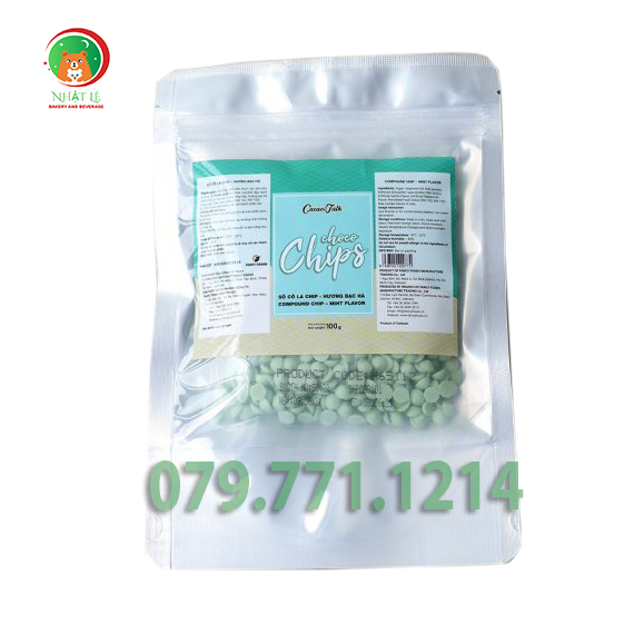 Socola chip xanh Bạc Hà Cacao Talk 500gr