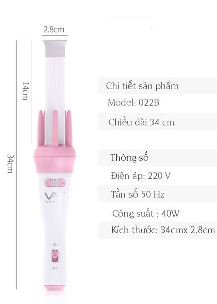Máy Làm Tóc 💝 Freeship 💝 Máy uốn tóc Mini làm xoăn tóc xoay VIVID 360 độ (loại 1)