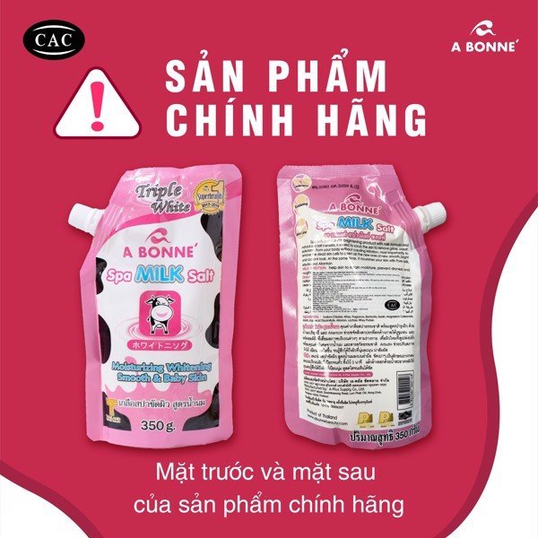 Muối tắm sữa bò A Bonne 350g (Chính hãng Thái Lan)