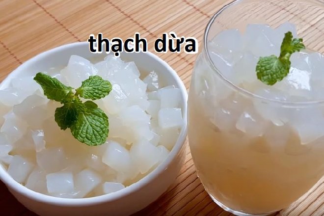 Thạch dừa túi