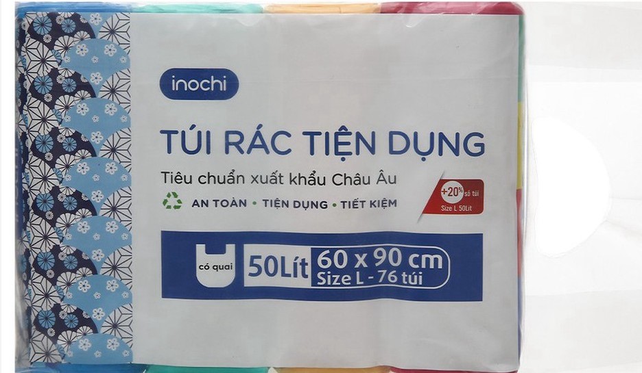 COMBO 4 Cuộn Túi đựng rác Soji inochi ( Hàng Xuất Nhật )