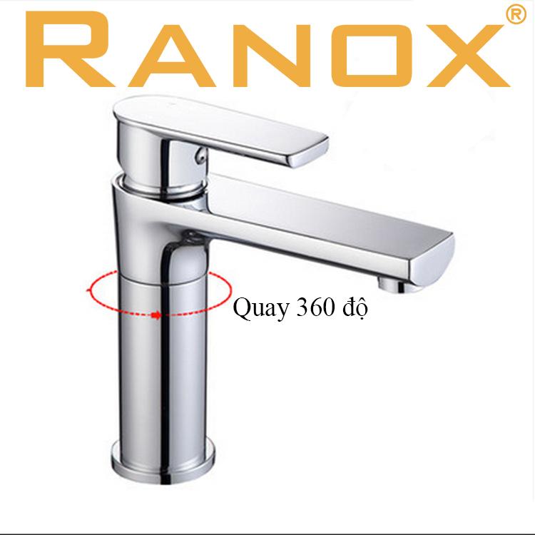 Vòi rửa mặt Hàn Quốc Ranox gương nóng lạnh RN309