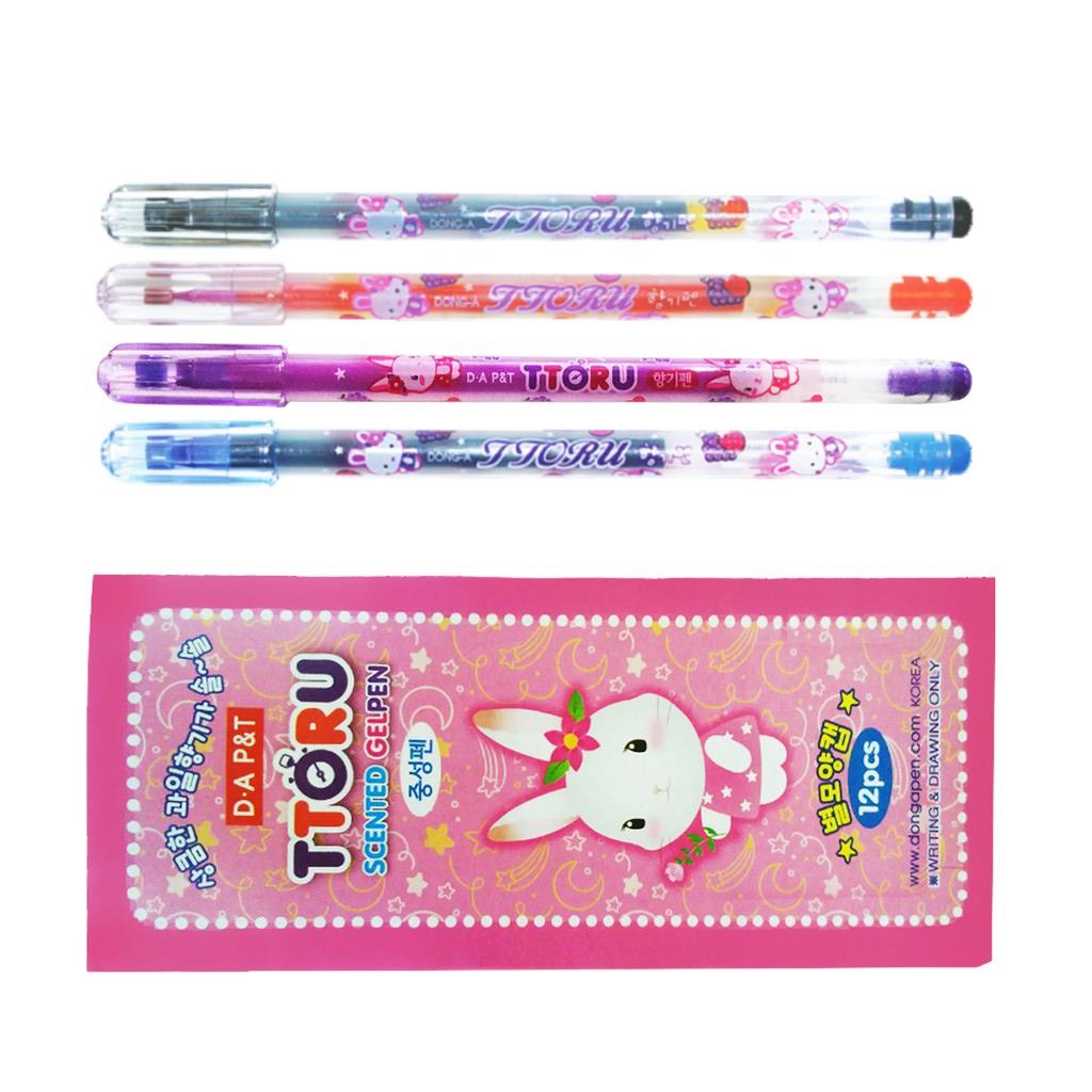 Hộp 12 Cây Bút Gel Ttoru - 0.4mm (Bút nho)