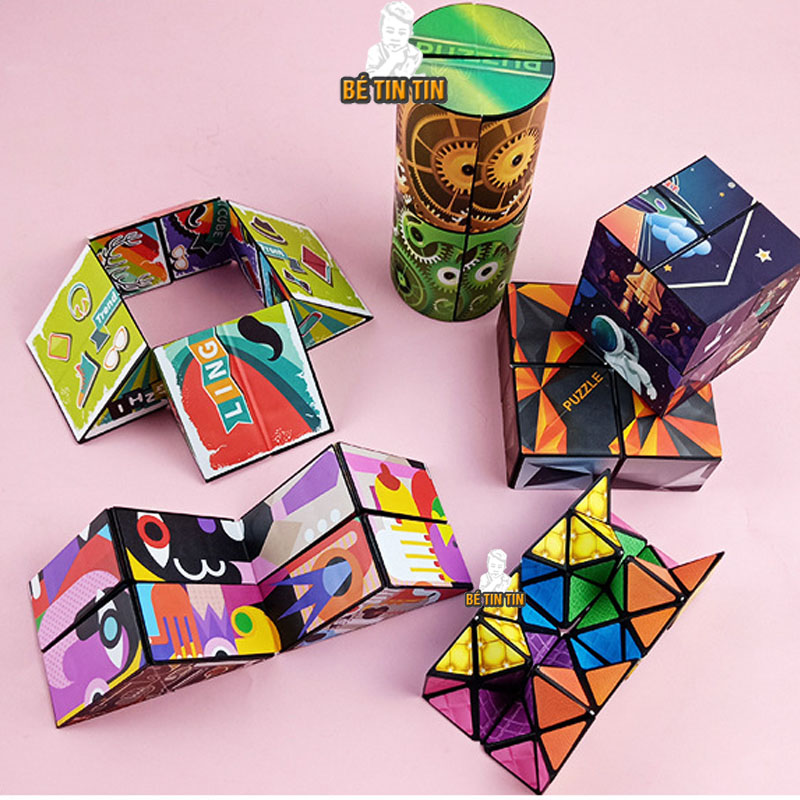 Đồ Chơi Khối Rubik 3D Thay Đổi Hình Dạng Độc Đáo Cho Trẻ Em