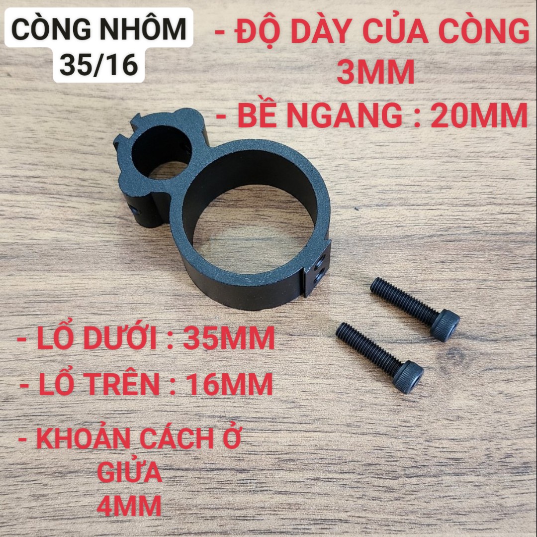 còng phi 35/16 và 35/12 cố định ống nước