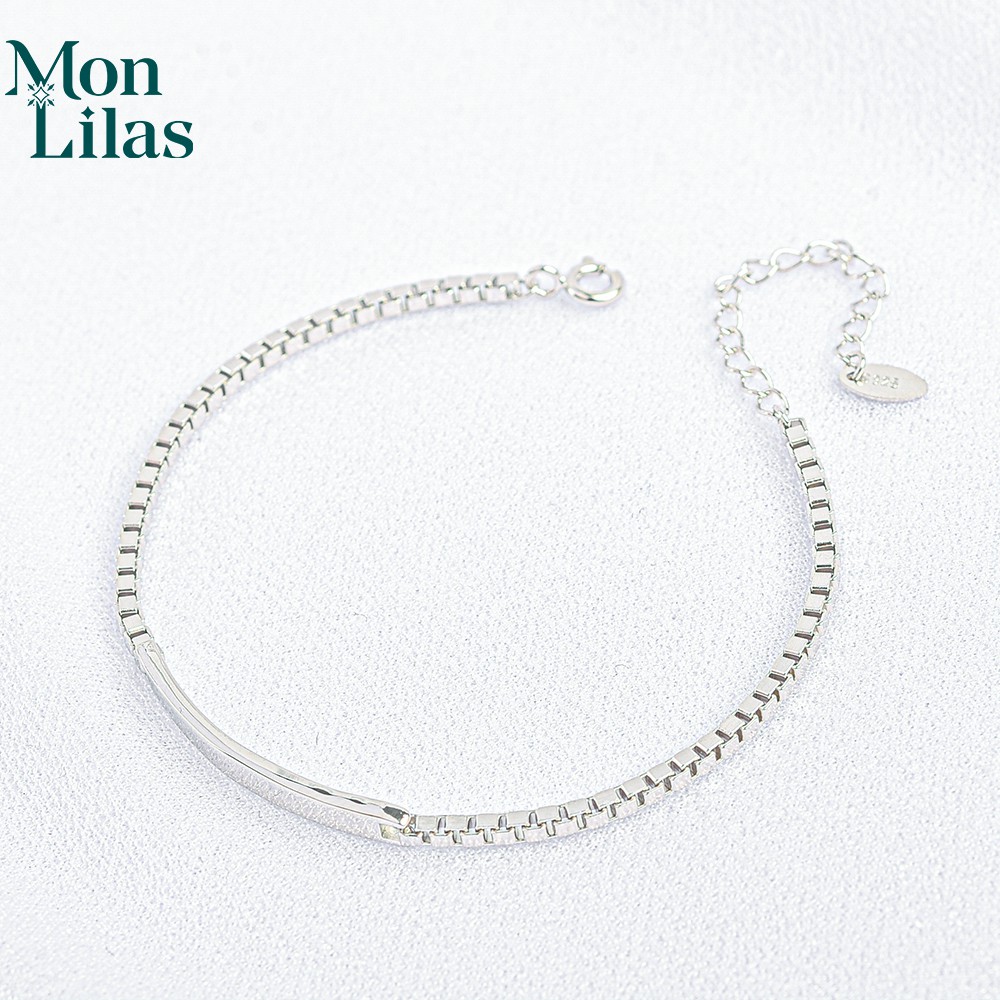 Lắc Tay Bạc MonLilas Thiết Kế Độc Đáo LLT01