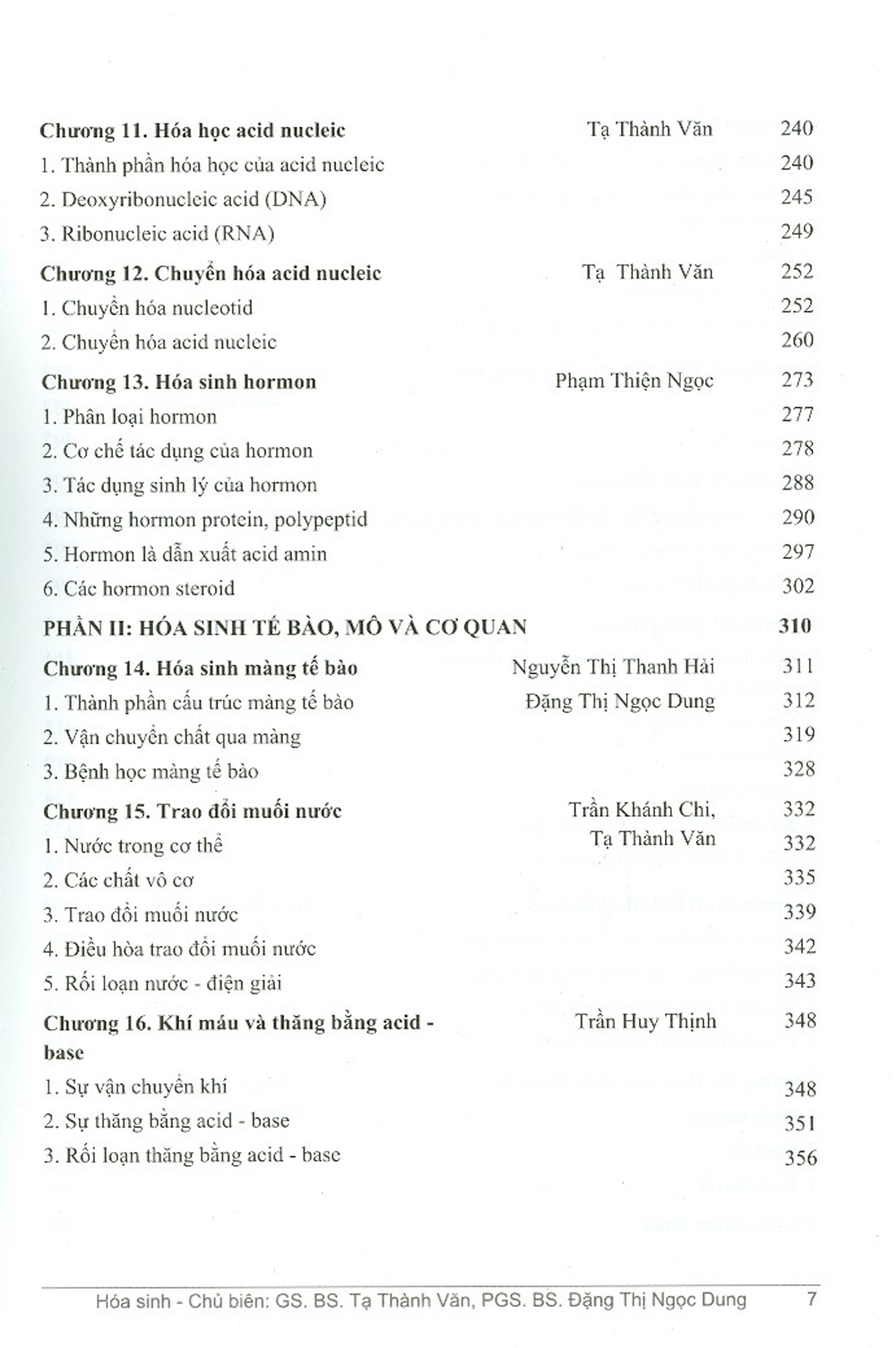 Hóa Sinh (Sách Đào Tạo Bác Sĩ Đa Khoa)