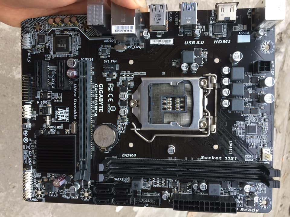 Bo mạch chủ Main Gigabyte H110 M - A socket 1151 hỗ trợ gen 6th, 7th. Hàng like new, Nhập Khẩu , Mới Bảo hành 12 tháng
