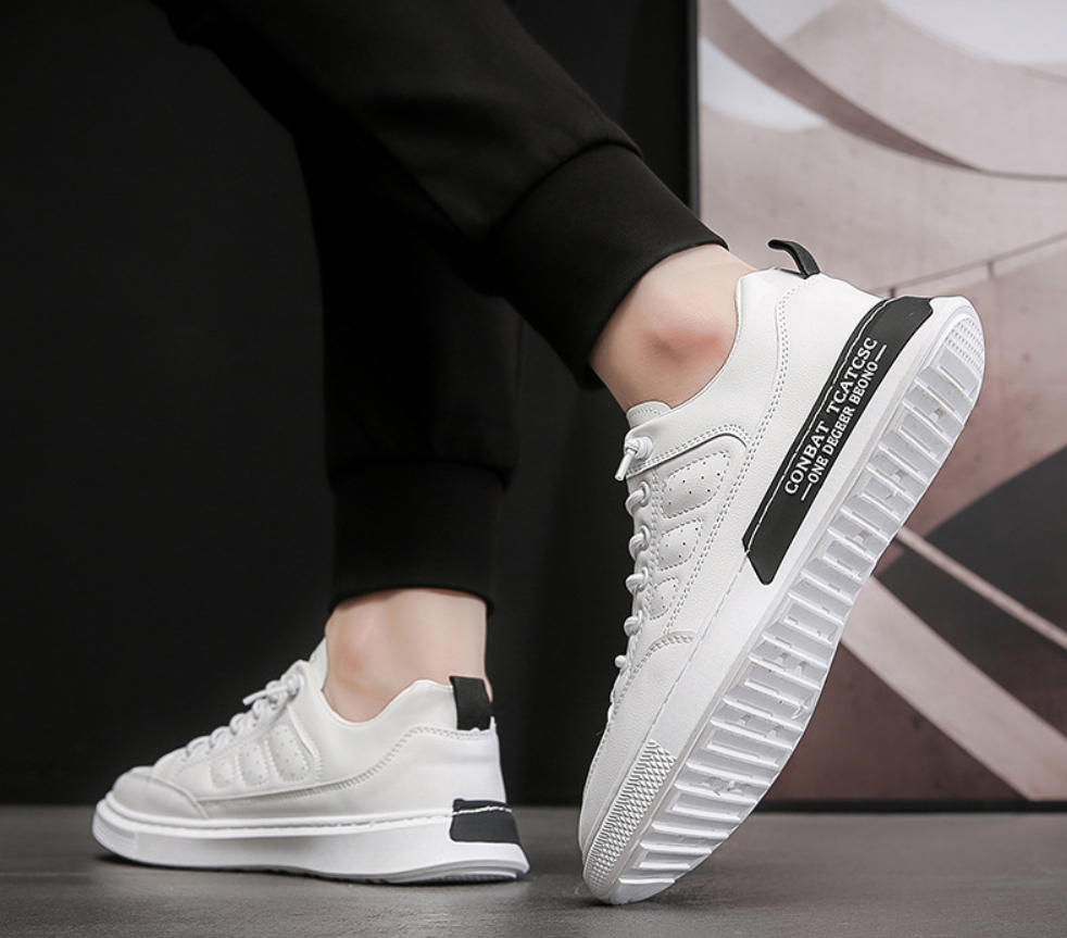 Giày Da Nam, Giày Sneaker Nam Cao Cấp Da Mềm Mại 2023