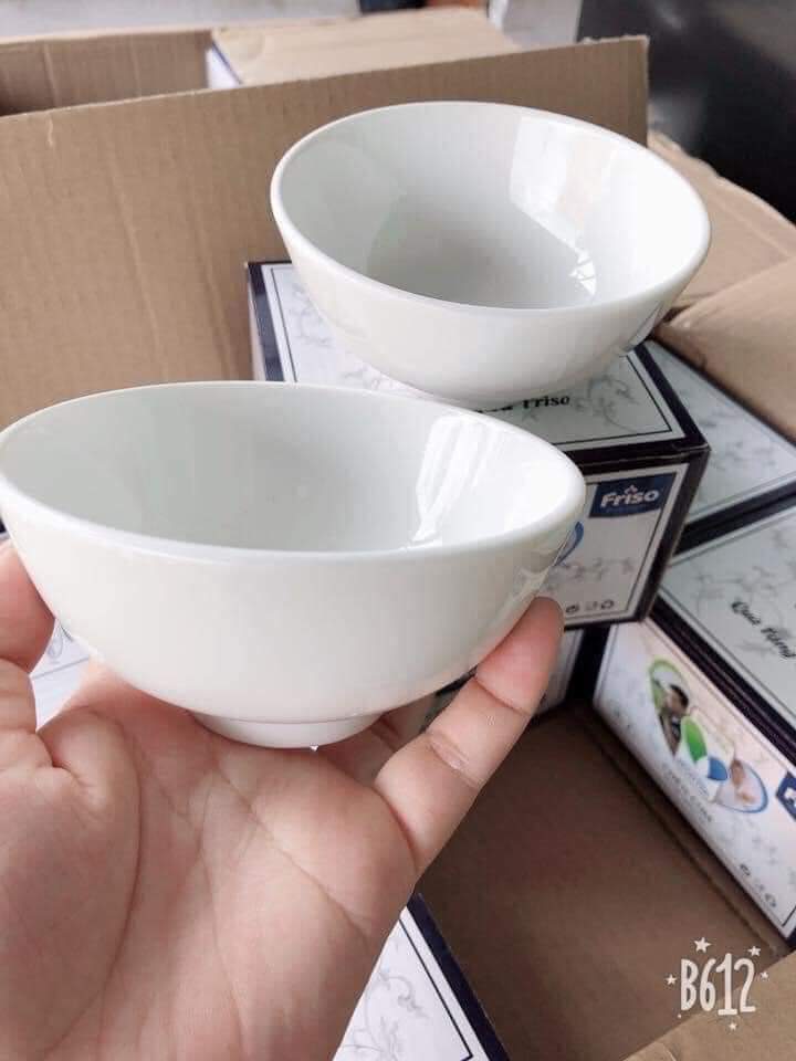 Bộ sản phẩm gồm 10 chén sứ ăn cơm Minh Long