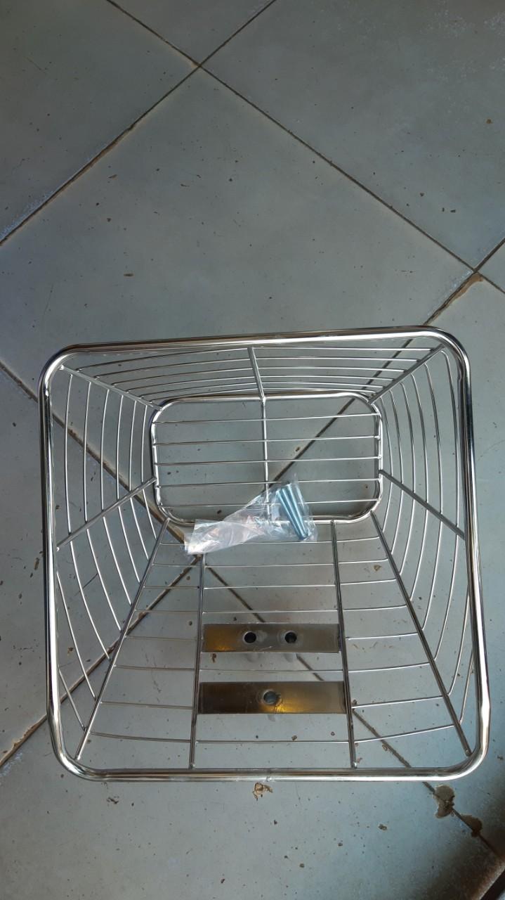 rổ trước inox cho xe sirius