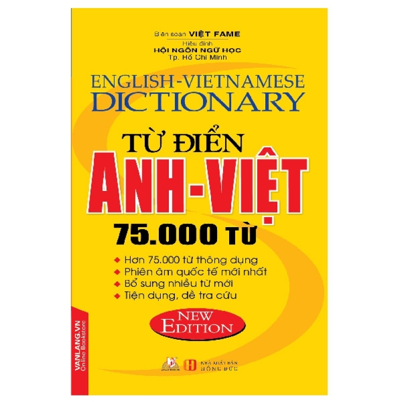 Fahasa - Từ Điển Anh Việt 75.000 Từ