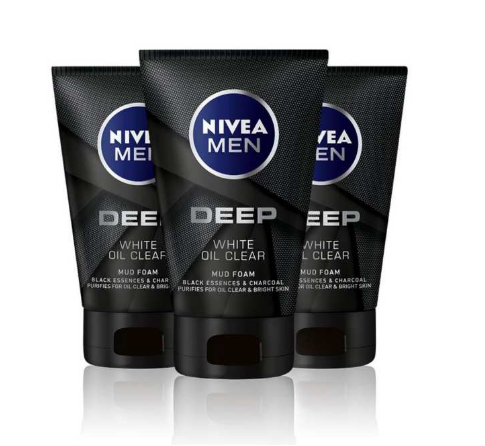 Sữa rửa mặt Nivea Men Deep White Oil Clear 100g