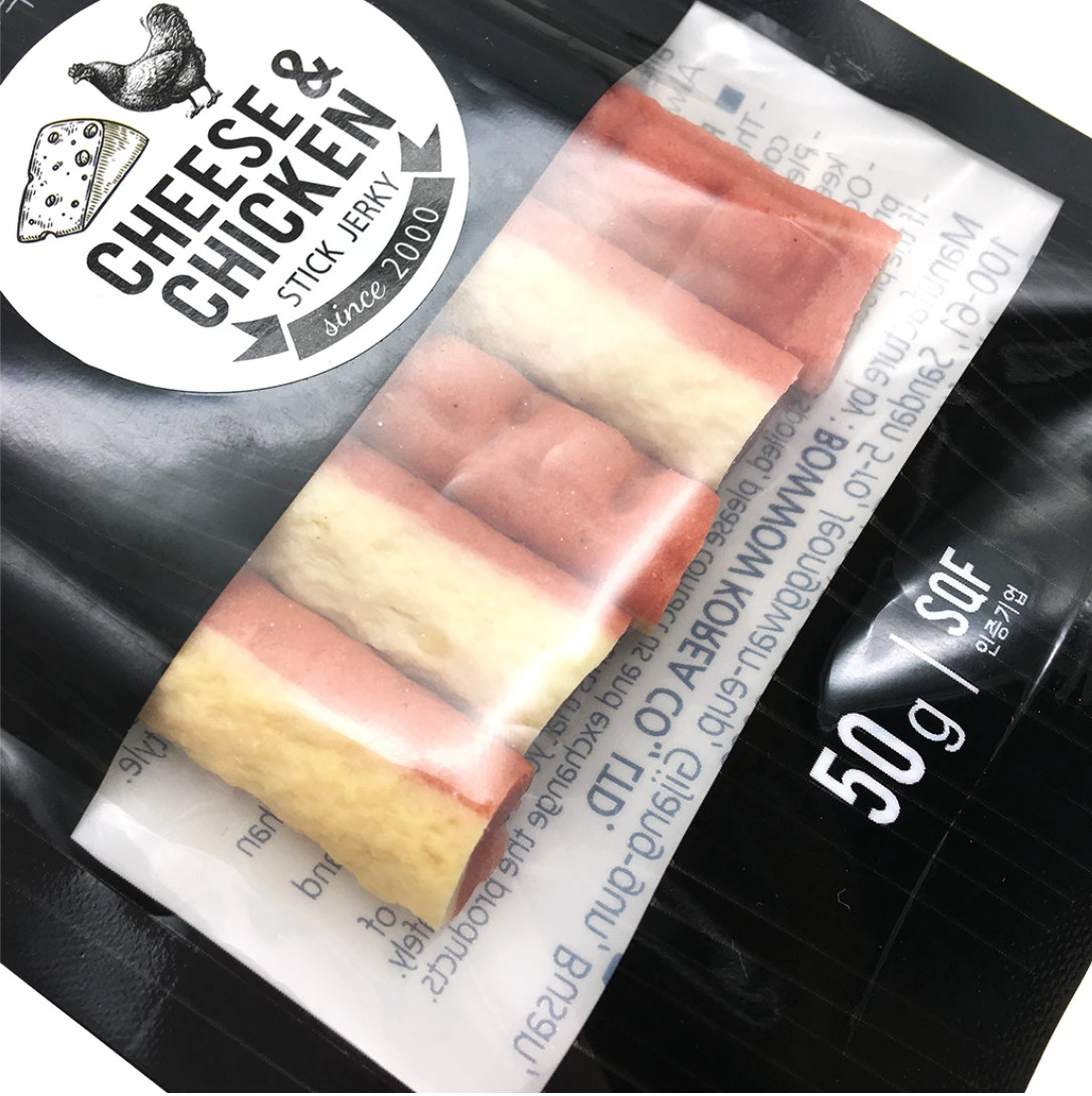 Phô mai & thịt gà que cho chó-50g